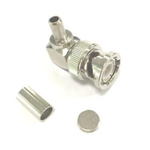 RS PRO, Plug Cable Mount BNC Connector, 50Ω, Clamp Termination, Right Angle Body