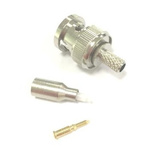 RS PRO, Plug Cable Mount BNC Connector, 50Ω, Crimp Termination, Straight Body