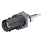 Staubli, jack Panel Mount BNC Connector, Solder Termination, Straight Body