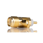 RS PRO, Plug Flange Mount SMA Connector, 50Ω, Solder Termination, Straight Body