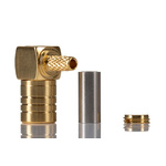 RS PRO, jack Cable Mount SMB Connector, 50Ω, Crimp Termination, Right Angle Body