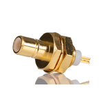 RS PRO, Plug Panel Mount SMA Connector, 50Ω, Solder Termination, Straight Body