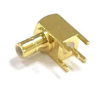 RS PRO, jack PCB Mount SMB Connector, 50Ω, Crimp Termination, Right Angle Body