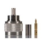 RS PRO, Plug Cable Mount N Connector, 50Ω, Crimp, Solder Termination, Straight Body