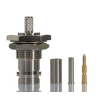 RS PRO, jack Panel Mount BNC Connector, 50Ω, Crimp Termination, Straight Body