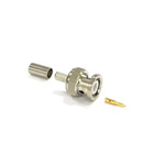 RS PRO, Plug Cable Mount BNC Connector, 50Ω, Crimp Termination, Straight Body