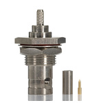 RS PRO, Plug Panel Mount BNC Connector, 50Ω, Crimp Termination, Straight Body