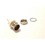 RS PRO, jack Panel Mount BNC Connector, 50Ω, Solder Termination, Straight Body