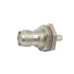 RS PRO, jack Bulkhead TNC Connector, 50Ω, Crimp Termination, Straight Body