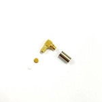 RS PRO, jack Cable Mount MMCX Connector, 50Ω, Crimp Termination, Right Angle Body