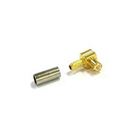 RS PRO, Plug Cable Mount MCX Connector, 50Ω, Crimp Termination, Right Angle Body