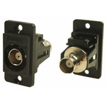 RS PRO, jack Panel Mount BNC Connector, 50Ω, Cable Termination, Straight Body
