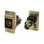 RS PRO, jack Panel Mount BNC Connector, 50Ω, Cable Termination, Straight Body