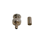 RS PRO, Plug Cable Mount BNC Connector, 50Ω, Crimp Termination, Straight Body