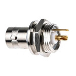 RS PRO, jack Panel Mount BNC Connector, 50Ω, Solder Termination, Straight Body