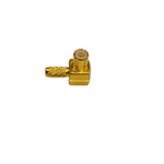 RS PRO, Plug Cable Mount MCX Connector, Crimp Termination, Right Angle Body