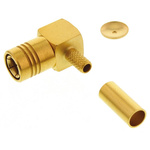Radiall, Plug Cable Mount SMB Connector, 50Ω, Crimp Termination, Right Angle Body