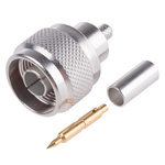 Radiall, Plug Cable Mount N Connector, 50Ω, Crimp Termination, Straight Body