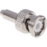 Radiall Straight 50Ω Cable Mount BNC Connector, Plug, Nickel, Crimp Termination, RG188, RG316