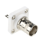 Radiall R141 Series, jack Flange Mount BNC Connector, 50Ω, Solder Termination, Straight Body