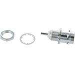 TE Connectivity Greenpar Series, jack Panel Mount BNC Connector, 50Ω, Solder Termination, Straight Body