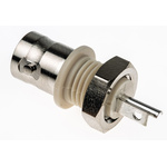 TE Connectivity Greenpar Series, jack Panel Mount BNC Connector, 50Ω, Solder Termination, Straight Body