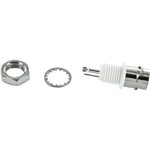 TE Connectivity Greenpar Series, jack Panel Mount BNC Connector, 75Ω, Solder Termination, Straight Body