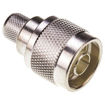 TE Connectivity, Plug Cable Mount N Connector, 50Ω, Crimp Termination, Straight Body