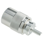 TE Connectivity, Plug Cable Mount UHF Connector, Solder Termination, Straight Body