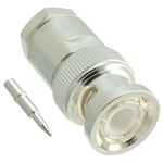 TE Connectivity, Plug Cable Mount BNC Connector, 50Ω, Clamp Termination, Straight Body