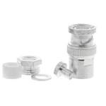 TE Connectivity Straight 75Ω Cable Mount BNC Connector, Plug, Silver, Solder Termination, URM 70