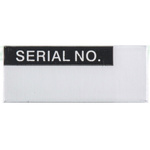 RS PRO Adhesive Pre-Printed Adhesive Label-Serial No.-. Quantity: 180