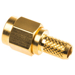 TE Connectivity Straight 50Ω Cable Mount SMA Connector, Crimp Termination RG141 A/U, RG58 C/U