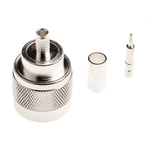 TE Connectivity, Plug Cable Mount N Connector, 50Ω, Crimp Termination, Straight Body
