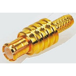 TE Connectivity, Plug Cable Mount MCX Connector, 50Ω, Crimp, Solder Termination, Straight Body