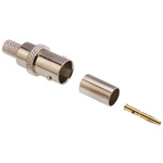 TE Connectivity, jack Cable Mount BNC Connector, 75Ω, Crimp Termination, Straight Body