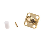 RS PRO, jack Flange Mount SMA Connector, 50Ω, Solder Termination, Straight Body