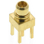RS PRO, Plug PCB Mount MMCX Connector, 50Ω, Crimp Termination, Straight Body