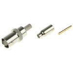 TE Connectivity, jack Cable Mount BNC Connector, 50Ω, Crimp Termination, Straight Body