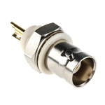 TE Connectivity BNC Series, jack Panel Mount BNC Connector, 50Ω, Solder Termination, Straight Body