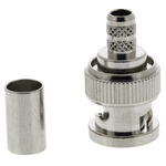 Amphenol RF, Plug Cable Mount BNC Connector, 75Ω, Crimp Termination, Straight Body