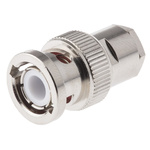 Amphenol, Plug Cable Mount BNC Connector, 50Ω, Clamp Termination, Straight Body