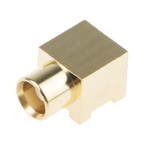 RS PRO, jack PCB Mount MCX Connector, 50Ω, Solder Termination, Right Angle Body