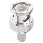Rosenberger BNC Series, Plug Cable Mount BNC Connector, 75Ω, Crimp Termination, Straight Body