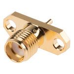 RS PRO, jack Flange Mount SMA Connector, 50Ω, Solder Termination, Straight Body