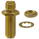 Cinch Connectors SMA Series, jack Panel Mount SMA Connector, 50Ω, Straight Body