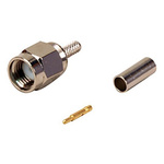 Cinch Connectors SMA Series, Plug Cable Mount SMA Connector, 50Ω, Crimp Termination, Straight Body