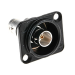 Neutrik BNC Series, jack Panel Mount BNC Connector, 75Ω, Feed Through Termination, Straight Body