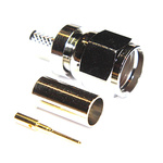 COAX Connectors, Plug Cable Mount F Connector, 75Ω, Crimp Termination, Straight Body