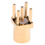 Radiall, jack Through Hole MMCX Connector, 50Ω, Solder Termination, Straight Body